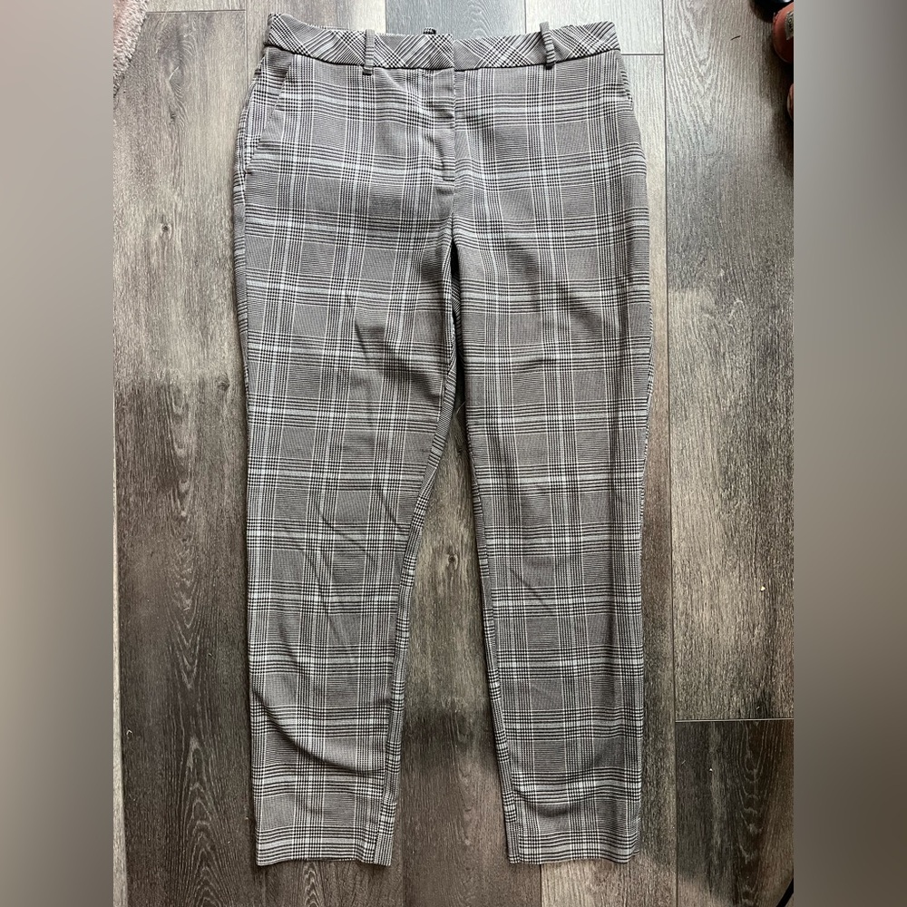 H&M Gray Plaid Pants